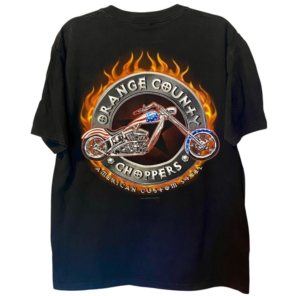 Black Orange County Choppers Short Sleeve T-Shirt Top